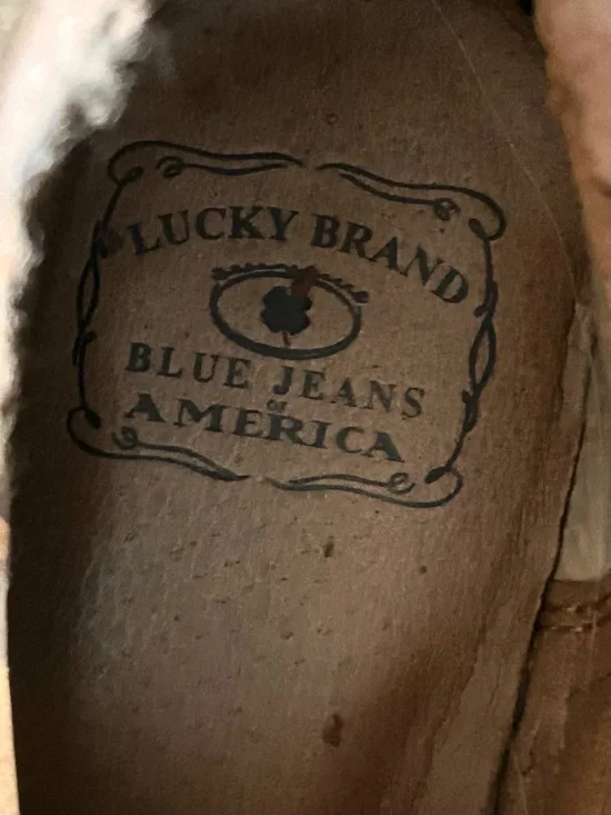 Lucky Brand Taupe Leather Double-Buckle Monk Strap Ankle Booties Size 8.5 - Picture 12 of 16